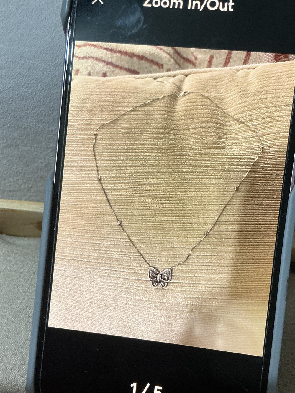 Silver Butterfly Pendant Necklace - Feminine Sparkle